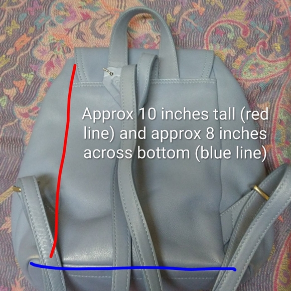 Vintage Coach Legacy Backpack in Light Blue - Picture 16 of 16